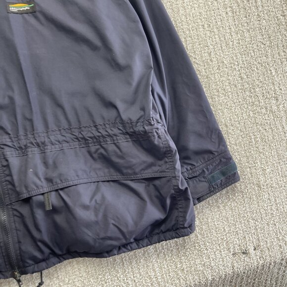 VTG Chlorophylle H. Tech Polartec Full Zip Jacket Fleece Dark Blue Men Sz Large - Picture 4 of 16